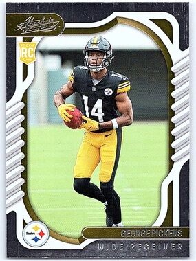 George Pickens  2022 Panini Absolute Steelers Rookie RC NFL Football Card